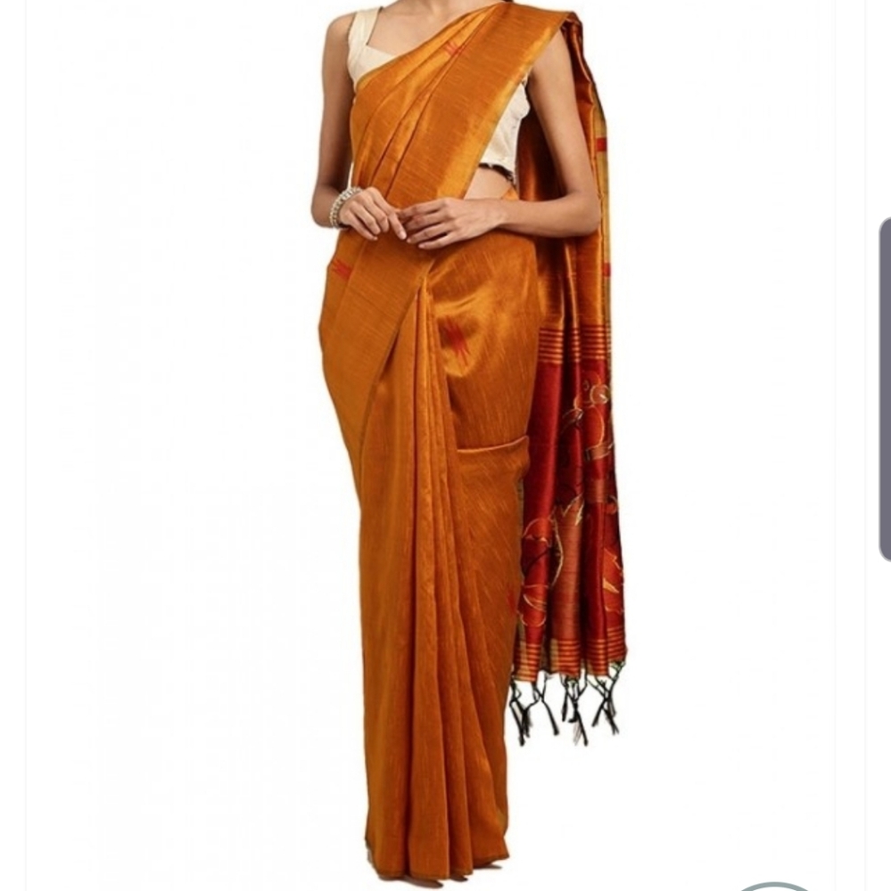 Rust saree